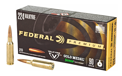 Federal Gold Medal 224 Valkyrie 90gr MatchKing BTHP 20rd - Alexander's
