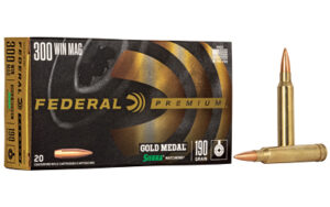 Federal Premium Gold Medal .300 Win Mag 190gr Sierra MatchKing 20rd box