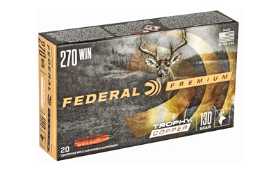 Federal Premium Trophy Copper .270 Win 130 gr ammunition 20-count box