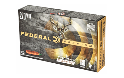 Federal Premium Trophy Copper .270 Win 130 gr ammunition 20-count box