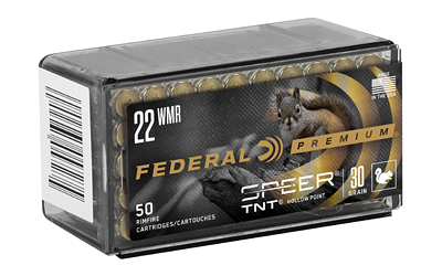 Federal .22 WMR 30gr JHP Brass – 50rd