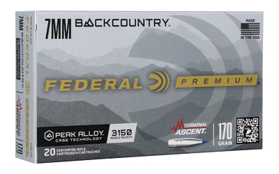 Federal Terminal Ascent 7mm Backcountry 170gr 20-round box