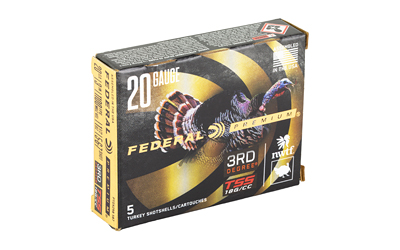 Federal Premium 3rd Degree 20ga 3 in turkey shotshells 5 round box