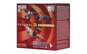 Federal Premium Ultra Steel 12ga 3in 1-1/4oz #2 & #4 steel shot 25-round box