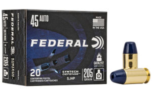 Federal Syntech Defense .45 ACP 205 grain SJHP 20 round box