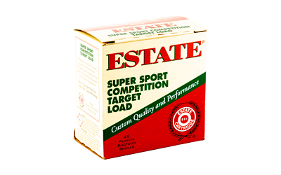 Estate Super Sport 12ga 2.75in 1 oz #8 shot 25-count box