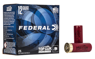Federal Top Gun Sporting 12 gauge 2.75in 1 oz #7.5 lead shot 25-count box