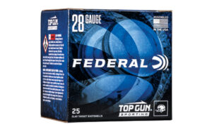 Federal Top Gun 28 Gauge 2.75in 3/4 oz #7.5 shotshell box 25 rounds