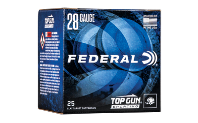 Federal Top Gun 28 Gauge 2.75in 3/4 oz #7.5 shotshell box 25 rounds