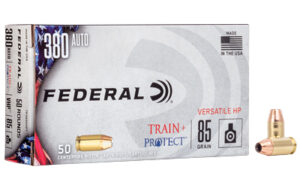 Federal Train & Protect .380 ACP 85gr Versatile Hollow Point 50-round box
