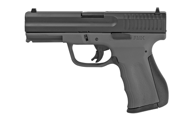 FMK 9C1 G2 9mm pistol 4-inch barrel dark gray frame black serrated slide