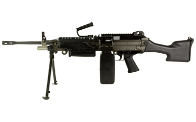 FN M249S semi-automatic rifle 5.56x45mm 18.5in black with bipod and carry handle