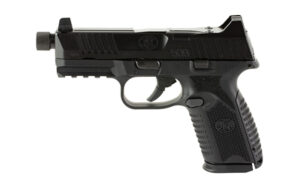 FN 509M Midsize Tactical 9mm pistol with 4.5-inch threaded barrel, optics-ready, black