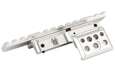GG&G silver one-piece scope mount for Ruger Mini-14, side view