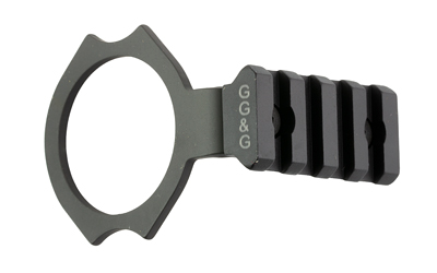 GG&G Benelli M4 Flashlight Mount in black anodized finish with short Picatinny rail