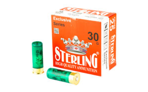 Box of Sterling Exclusive Series 12 GA 2.75 in #8 shot shells