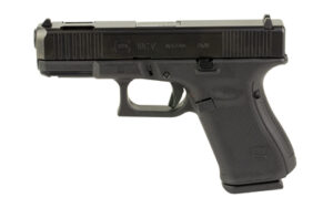 Glock 19CV 9mm compact pistol 4.02 in compensated slide black polymer frame