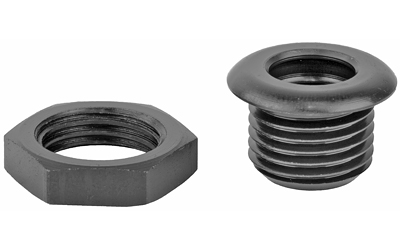 GrovTec hollow stock push-button base, stainless steel with black oxide finish