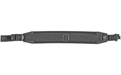 GrovTec Flex black elastic sling with neoprene shoulder pad and sewn-in locking swivels