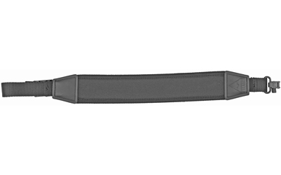 GrovTec Flex black elastic sling with neoprene shoulder pad and sewn-in locking swivels