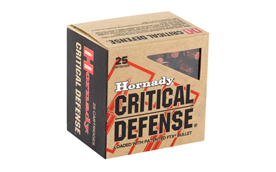 Hornady Critical Defense .38 Special +P 110 gr FTX 25-round box