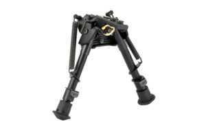 Harris S-BRM M-LOK bipod 6-9 inch black steel and aluminum notched legs