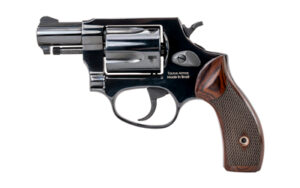 Heritage Roscoe .38 Special 2-inch revolver in black finish with wood grips