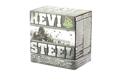 HEVI-Shot HEVI-Steel 12ga 3in #3 steel shotshell 25-round box