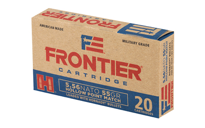 Hornady Frontier 5.56 NATO 55 gr HP Match 20 round box