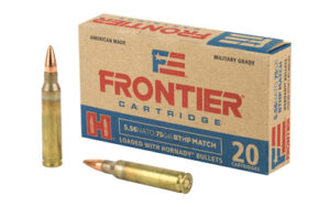 Hornady Frontier 5.56 NATO 75 gr BTHP Match ammunition 20rd box