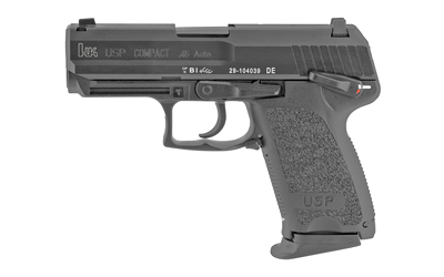Heckler & Koch USP45 Compact V1 .45 ACP black polymer frame side view
