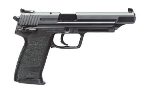 Heckler & Koch USP45 Elite V1 .45 ACP pistol with black polymer frame and long serrated slide