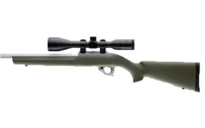 Hogue OverMolded OD Green rifle stock for Ruger 10/22 fits .920-inch barrel