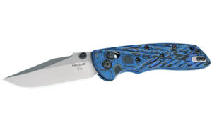 Hogue Deka 3.25-inch folding knife with G-Mascus blue G-10 handle and ambidextrous clip