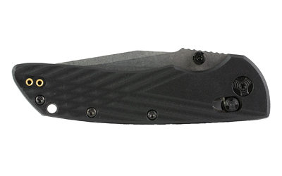 Hogue Deka 3.25 inch clip point folding knife with stone tumbled CPM MagnaCut blade and textured polymer handle