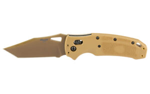 Hogue SIG K320 M17 3.5-inch CPM-S30V tan folding knife, tanto blade