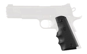 thumbnail image 2 of Hogue 45000 Rubber Grip For 1911 Government Full Size – Black With Finger Grooves 2 of 4