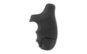 Hogue OverMolded Tamer rubber grip for S&W J-Frame round butt, black cobblestone finish