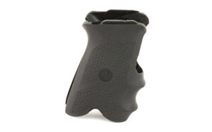 Hogue black rubber wraparound grip with finger grooves for Ruger P85 P91