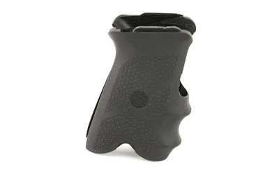 Hogue black rubber wraparound grip with finger grooves for Ruger P85 P91
