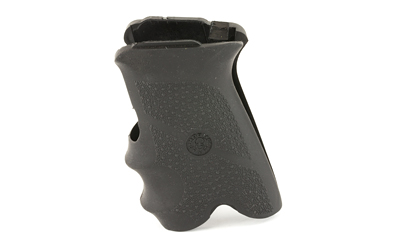 Hogue black rubber wraparound grip with finger grooves for Ruger P85 P91