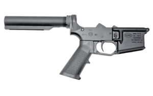 KAK Industry KF-15 complete lower receiver in black anodized finish with A2 grip