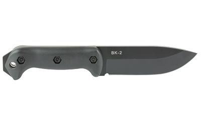 KA-BAR BK2 Becker Campanion 5.25" fixed knife, black Ultramid handle, 1095 Cro-Van blade