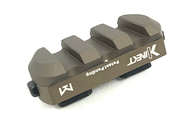 KDG Kinect M-LOK single 3-slot Picatinny rail section brown 1.68 inch