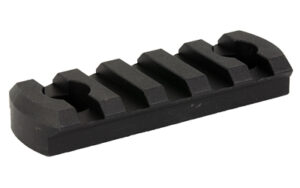 Kinetic Development Group M-LOK 5-slot Picatinny rail section, 2.5-inch black anodized aluminum