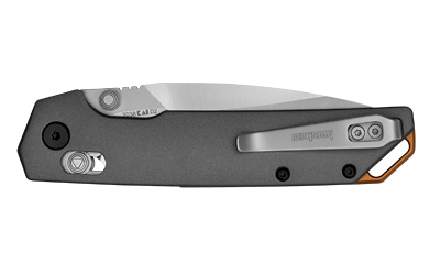 Kershaw Iridium 3.4 inch D2 spear point folding knife gray anodized handle