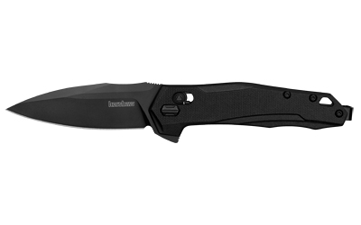 Kershaw Monitor 3-inch D2 folding knife with black oxide blade and textured black handle