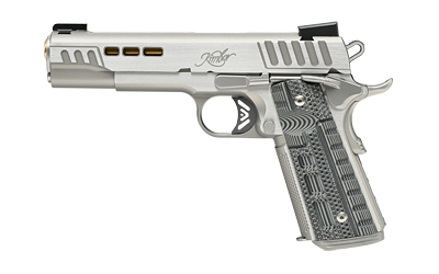 Kimber Rapide Dawn 10mm stainless 1911 with gray-black G10 Rapide grips and TRUGLO TFX sights