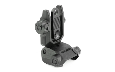 Kriss USA Defiance Rear Flip-Up Low Profile Rear Sight, Black