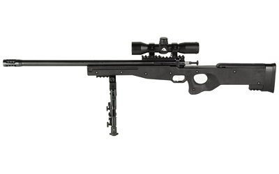 Keystone Crickett Precision Rifle 22 LR 16.125 in blued finish black synthetic stock package